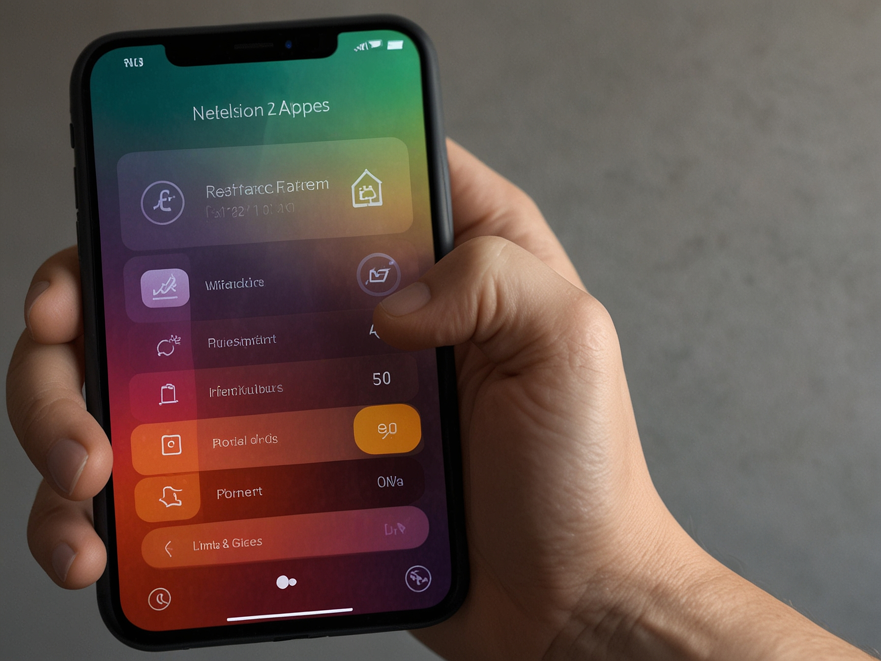 App installation banner with phone icon